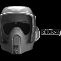 Small SCOUT TROOPER HELMET 3D Printing 484765