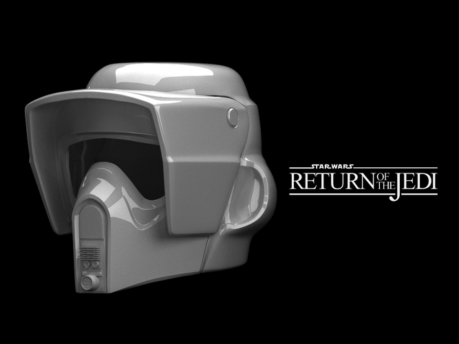 SCOUT TROOPER HELMET 3D Print 484766