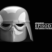 Small SNOW TROOPER HELMET 3D Printing 484772