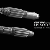 Small MACE WINDU LIGHTSABER 3D Printing 484794