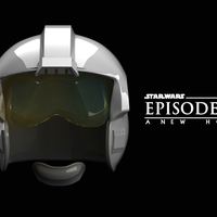 Small XWING PILOT HELMET 3D Printing 484799