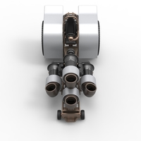 Diecast Pulling tractor with 4 jet engines Version 2 Scale 1:25 - Thumbnail 5