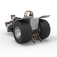 Diecast Pulling tractor with 4 jet engines Version 2 Scale 1:25 - Thumbnail 10