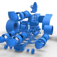 Diecast Pulling tractor with 4 jet engines Version 2 Scale 1:25 - Thumbnail 16