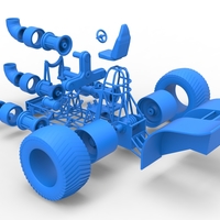 Diecast Pulling tractor with 4 jet engines Version 2 Scale 1:25 - Thumbnail 19