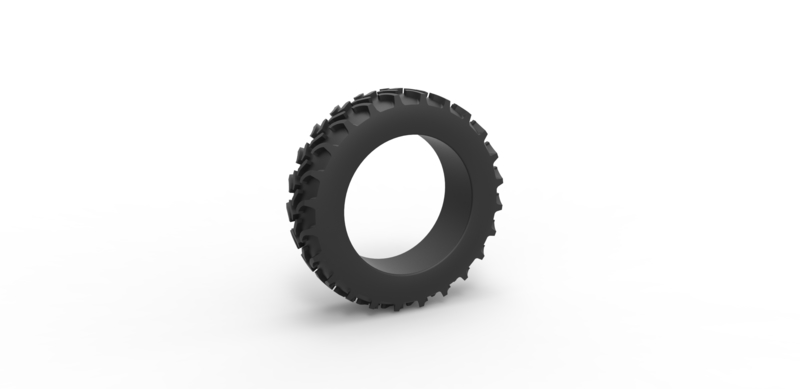 Tractor tire 5 Scale 1:25