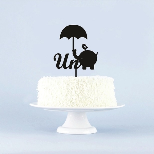 CAKE TOPPER 1º AÑITO ELEFANTE 3D Print 484876