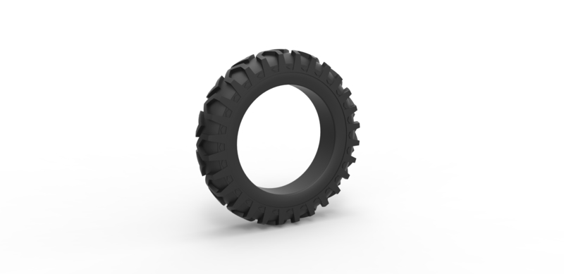 Tractor tire 6 Scale 1:25