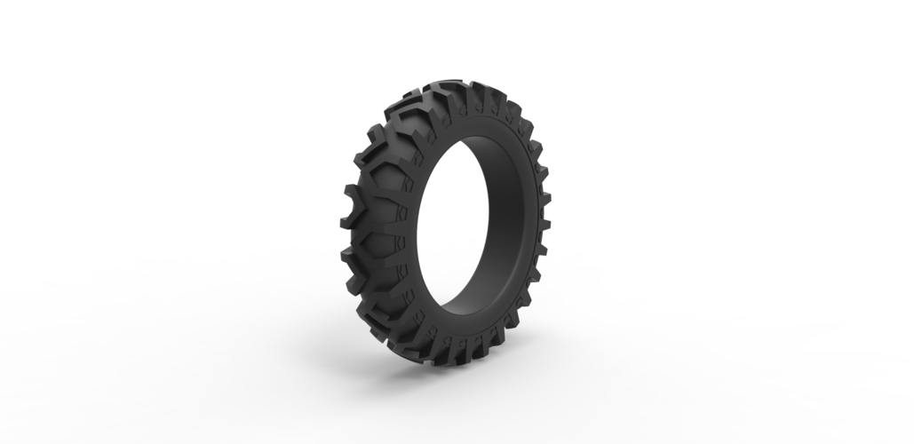 Tractor tire 6 Scale 1:25 3D Print 484878