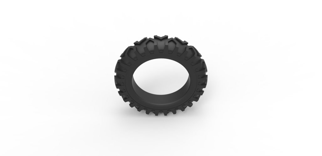 Tractor tire 6 Scale 1:25 3D Print 484882