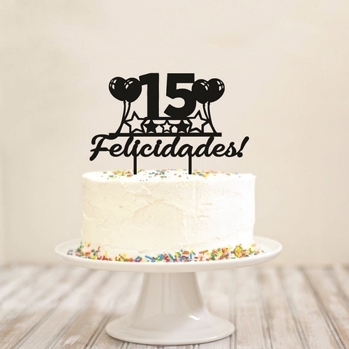 CAKE TOPPER 15 GLOBOS Y ESTRELLAS 3D Print 484884