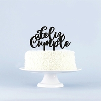 Small CAKE TOPPER FELIZ CUMPLE! 3D Printing 484888