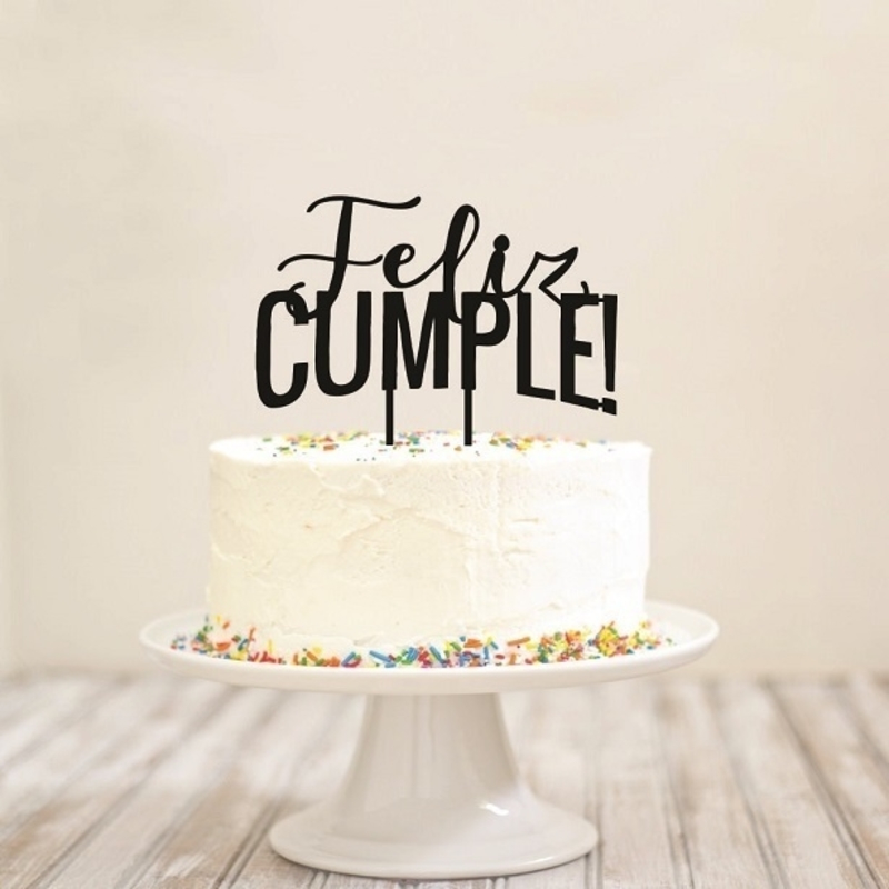 CAKE TOPPER FELIZ CUMPLE!