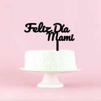 Small FELIZ DIA MAMI CAKE TOPPER 3D Printing 484890