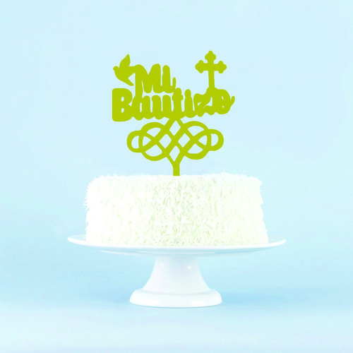 MI BAUTIZO CAKE TOPPER 3D Print 484893