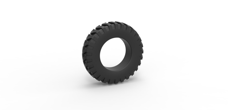 Tractor tire 7 Scale 1:25