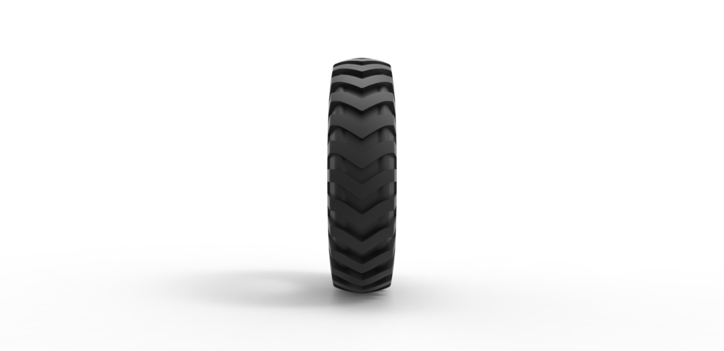 Diecast Tractor tire 7 Scale 1:25 3D Print 484901