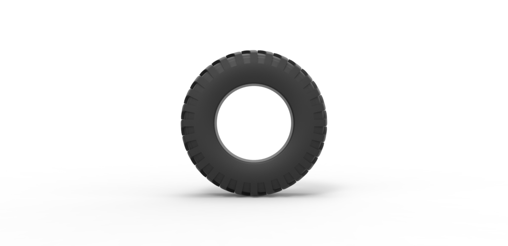 Diecast Tractor tire 7 Scale 1:25 3D Print 484902