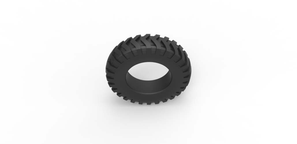 Diecast Tractor tire 7 Scale 1:25 3D Print 484903