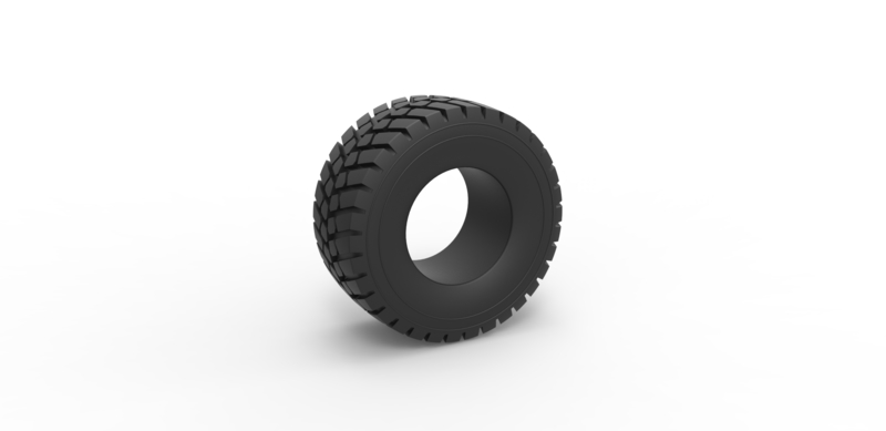 Offroad tire 51 Scale 1:25