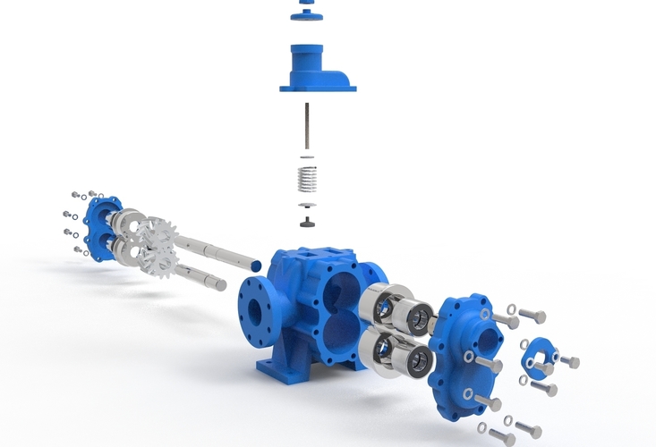 hydraulic gear pump 3D Print 484996