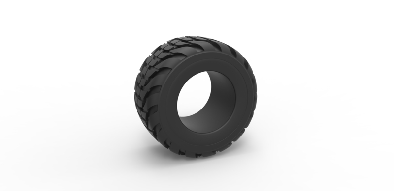 Offroad tire 52 Scale 1:25