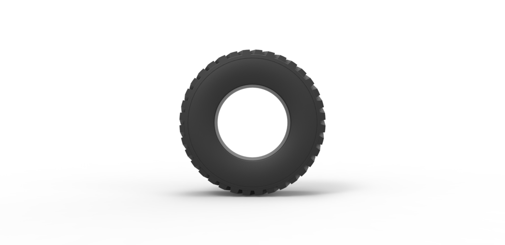 Diecast Tractor tire 8 Scale 1:25 3D Print 485079