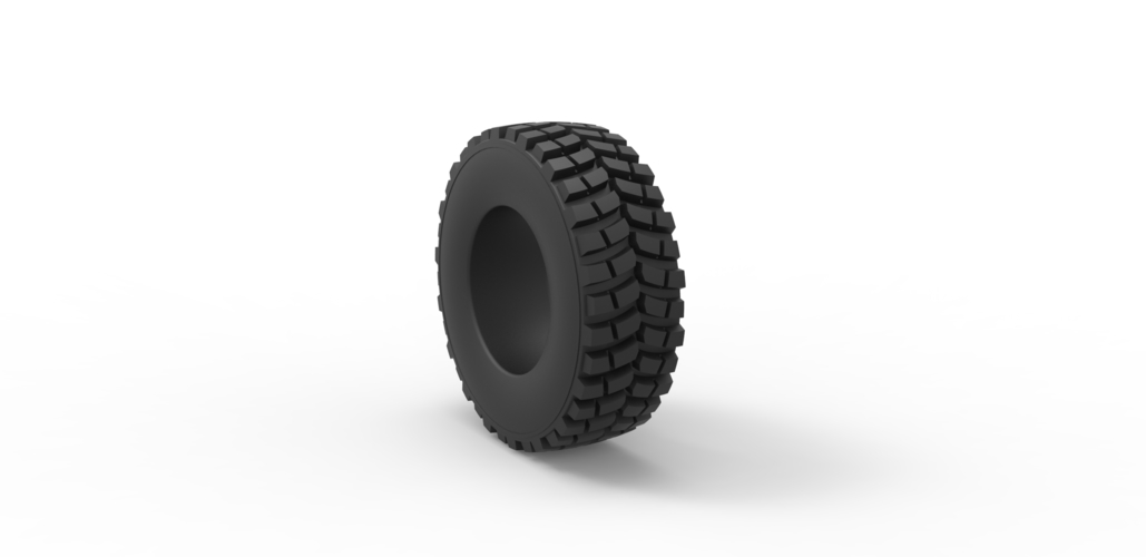 Diecast Tractor tire 8 Scale 1:25 3D Print 485082
