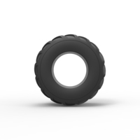 Old school pulling truck tire Scale 1:25 - Thumbnail 5