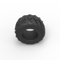 Old school pulling truck tire Scale 1:25 - Thumbnail 6