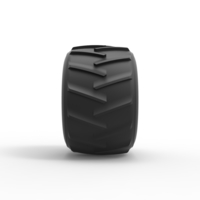 Old school pulling truck tire 2 Scale 1:25 - Thumbnail 4