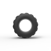 Old school pulling truck tire 2 Scale 1:25 - Thumbnail 5