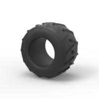 Old school pulling truck tire 2 Scale 1:25 - Thumbnail 7