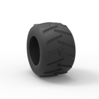 Old school pulling truck tire 2 Scale 1:25 - Thumbnail 8