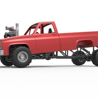 Old school pulling truck 4wd Scale 1:25 - Thumbnail 2