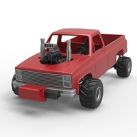 Old school pulling truck 4wd Scale 1:25 - Thumbnail 3