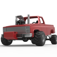 Old school pulling truck 4wd Scale 1:25 - Thumbnail 4