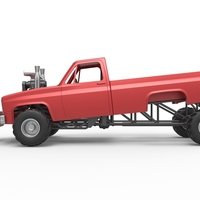 Old school pulling truck 4wd Scale 1:25 - Thumbnail 7