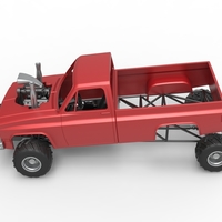Old school pulling truck 4wd Scale 1:25 - Thumbnail 8