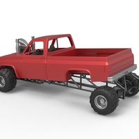 Old school pulling truck 4wd Scale 1:25 - Thumbnail 10