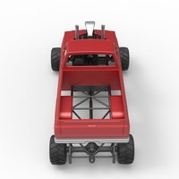 Old school pulling truck 4wd Scale 1:25 - Thumbnail 12