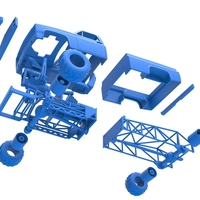 Old school pulling truck 4wd Scale 1:25 - Thumbnail 15