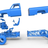 Old school pulling truck 4wd Scale 1:25 - Thumbnail 17