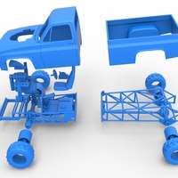 Old school pulling truck 4wd Scale 1:25 - Thumbnail 18