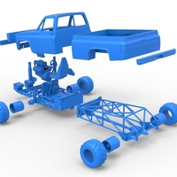 Old school pulling truck 4wd Scale 1:25 - Thumbnail 19