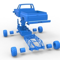 Old school pulling truck 4wd Scale 1:25 - Thumbnail 20