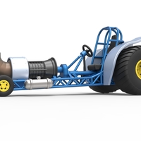 Mini Rod pulling tractor with jet engine 2 Scale 1:25 - Thumbnail 2