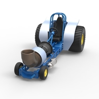 Mini Rod pulling tractor with jet engine 2 Scale 1:25 - Thumbnail 3