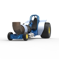 Mini Rod pulling tractor with jet engine 2 Scale 1:25 - Thumbnail 4