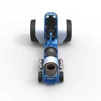 Mini Rod pulling tractor with jet engine 2 Scale 1:25 - Thumbnail 5